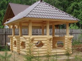 Gazebos from a log to the country
